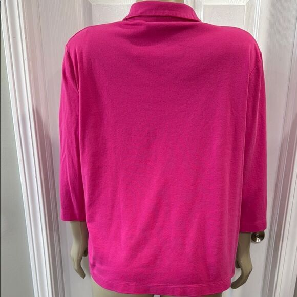 Rabe Women's Pink Polo Top - Picture 5 of 8